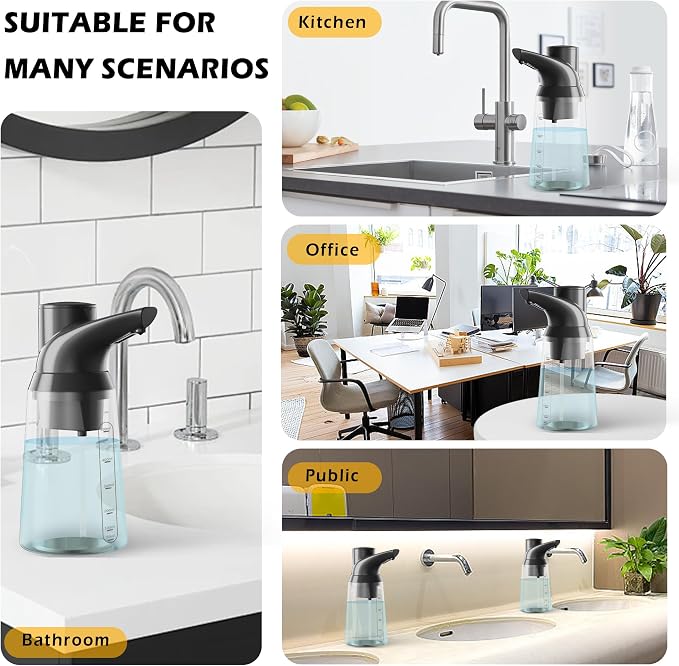 Adjustable Automatic Soap Dispenser Touchless, 4 Adjustable Levels，Battery - Image 6