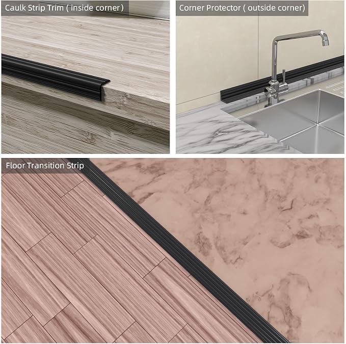 20FT Flexible Wall Corner Protector Moulding Trim, Peel and Stick Inside & - Image 7