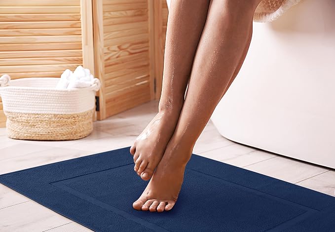 Utopia Towels Cotton Banded Rug, Bath Mats, Not a Bathroom Rug, 21 by 34 Inches - Image 2