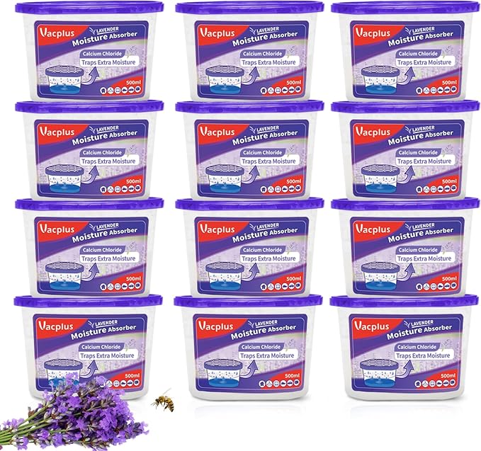 Vacplus Moisture Absorbers, 10.5 Oz Humidity Absorber Boxes Attracts Extra by Vacplus