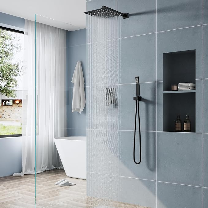 WELLFOR 12-In Wall Mounted Rain Shower Faucet - Image 13