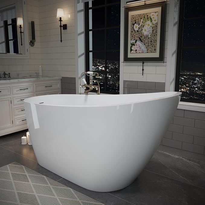 ABRUZZO 55" Acrylic Freestanding Bathtub - Image 2