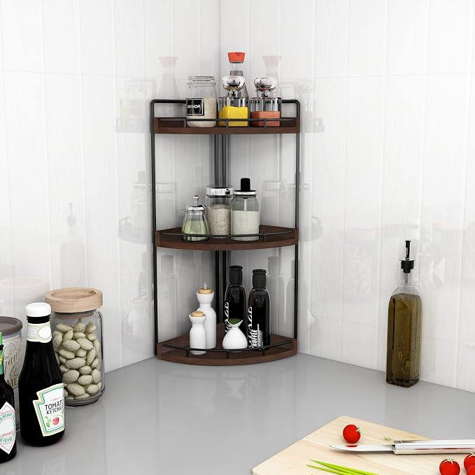 Dorhors 3-Tier Corner Bathroom Organizer Countertop - Image 4
