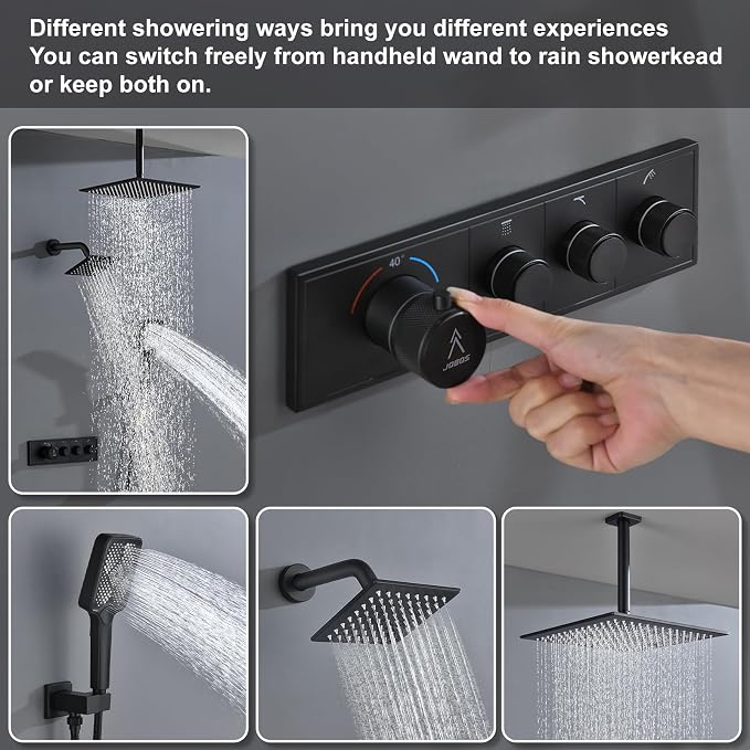 Shower System Brass Thermostatic Shower Faucet Set - Image 3