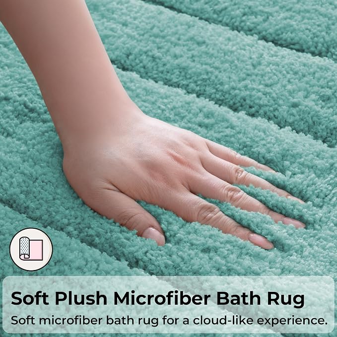 GRANNY SAYS Bathroom Rugs Sets 3 Piece, Soft Absorbent Microfiber Bath Mats - Image 6