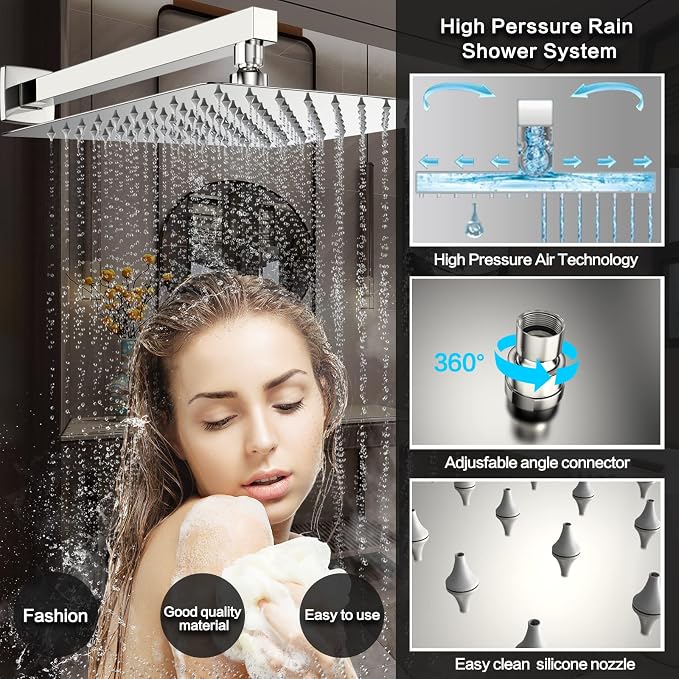 Shower System Wall Mounted 10 inch - Image 3