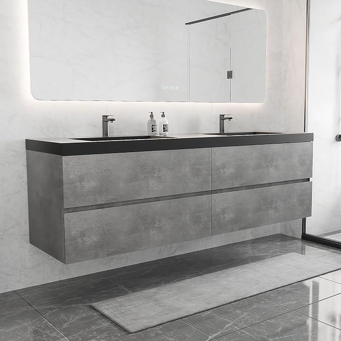 72 Inch Floating Bathroom Vanity by Runave