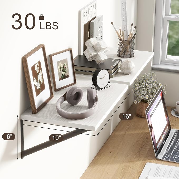Fun Memories 10 Inch Deep Floating Shelves, Deep Shelves - Image 3