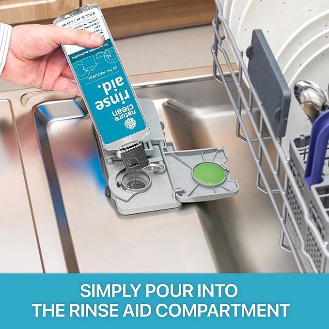 Nature Clean All Natural Dishwasher Rinse Aid Cleaner, Liquid Dishwasher Rinse - Image 5