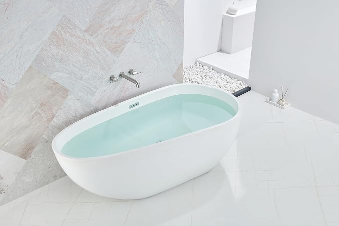 SITGES Solid Brass Wall Mount Tub Filler, High-End Design, High Flow Bathtub - Image 5