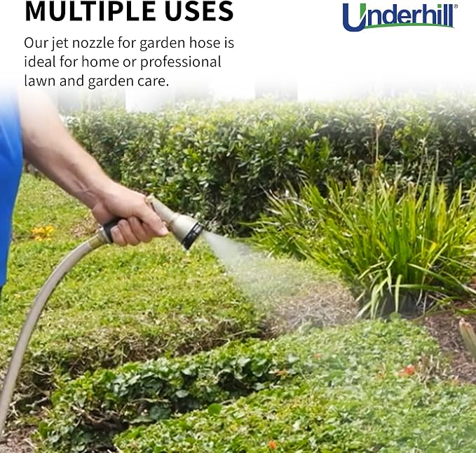 Underhill Pattern Master Gold Series Garden Water Hose Nozzle Sprayer Head - Image 6