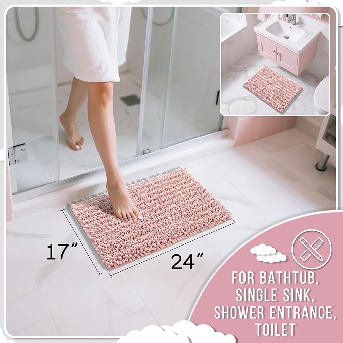 Yimobra Bathroom Rugs Non Slip Washable - Image 2