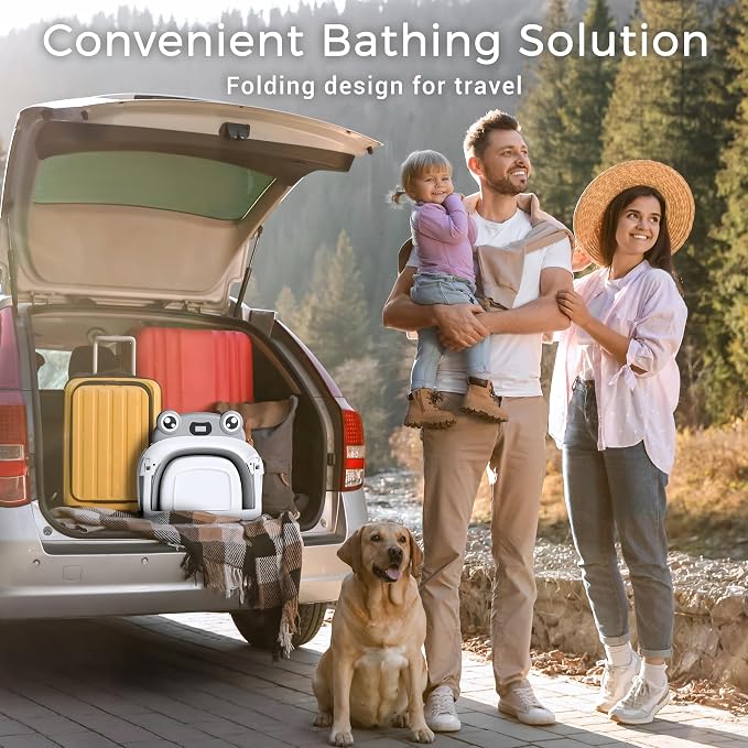 Baby Bathtub, Collapsible Newborn Bathtub - Image 6