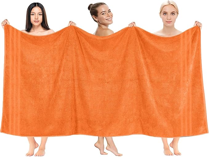 DAN RIVER 2 Pack Luxury Bath Sheets 35x70, 600 GSM, Soft & Quick Dry 100% Ring - Image 2
