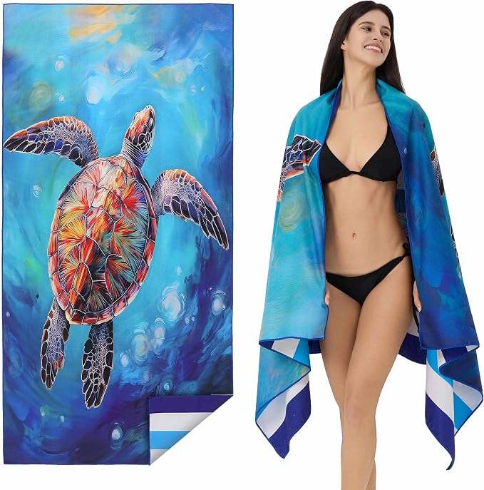Microfiber Extra Large, Oversized Turtle Beach Towels by Unknown