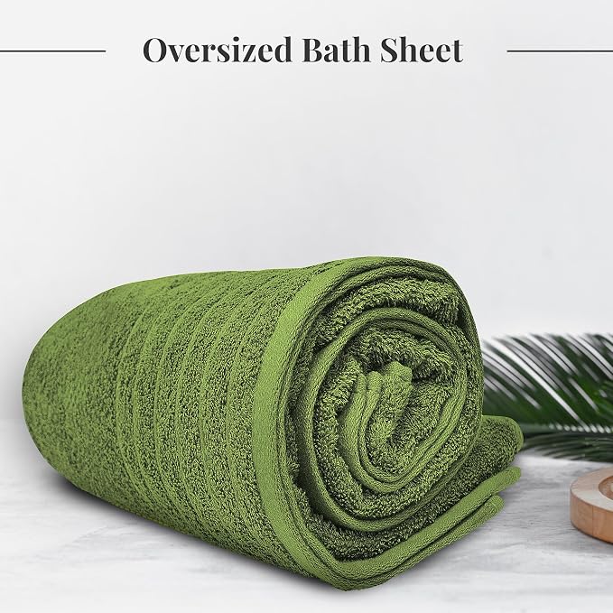 Tens Towels Pack of 1 Jumbo Bath Sheet 40 x 80 Inches, Extra Large & Light - Image 2