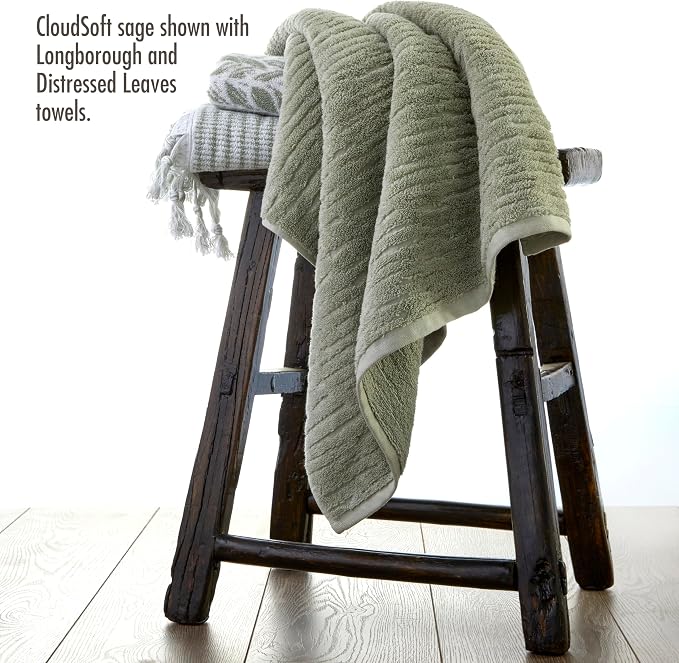 SKL Home CloudSoft Cotton Luxury 4 Pc Bath Towel Set - Image 4