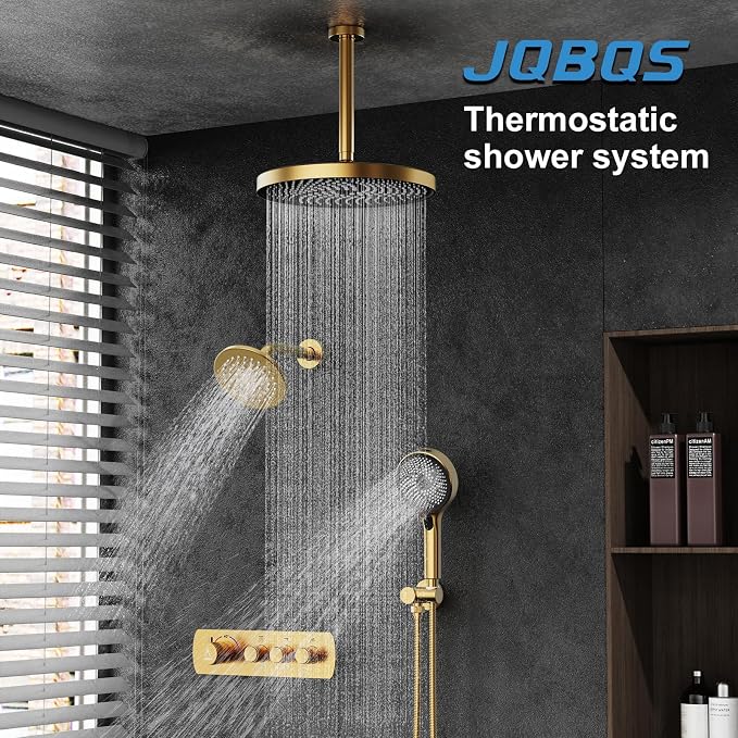 Shower System Brass Thermostatic Shower Faucet Set - Image 2