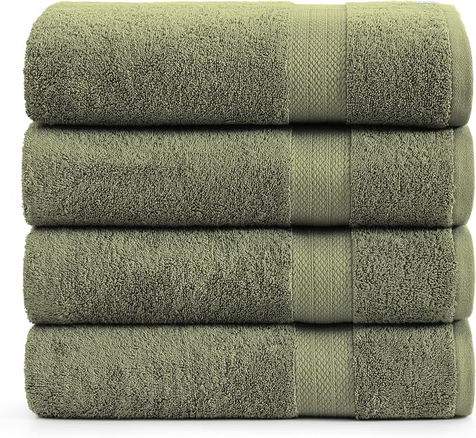 Lane Linen 100% Cotton 4 Pack Bath Towels by LaneLinen