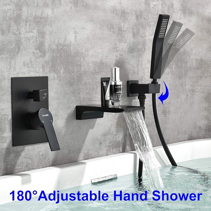 SHAMANDA Waterfall Wall Mounted Bathtub Faucet - Image 3