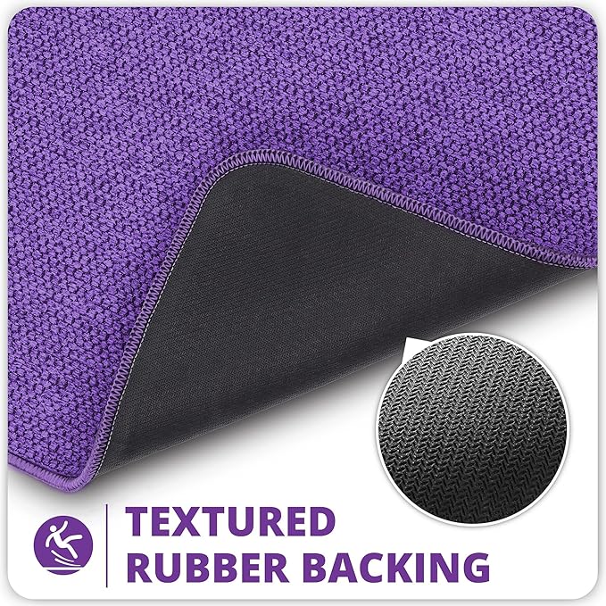 Bathroom Rugs Set 2 Pieces, Thin Bathroom Mats, Toilet Rugs, Quick Dry - Image 4