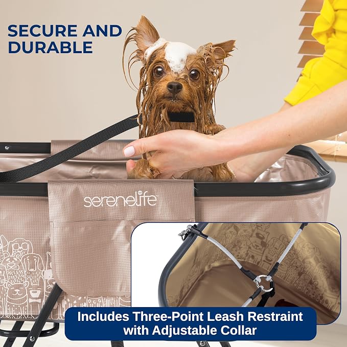 SereneLife Foldable Dog Bath Tub - Image 5