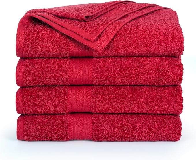 Ample Decor Bath Towel 100% Cotton 30 X 54 Inch 600 GSM Towels Bathroom Soft - Image 3
