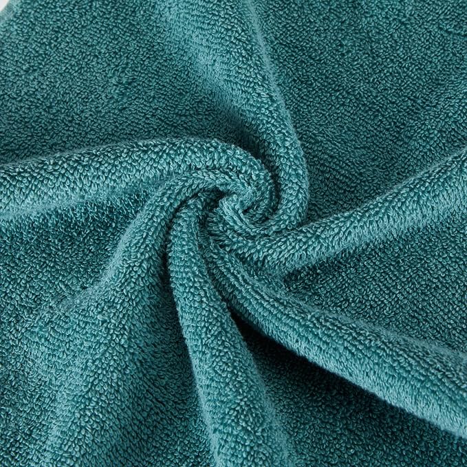 Amazon Basics Fade Resistant Bath, Hand and Washcloth Towel Set, 100% Cotton - Image 6