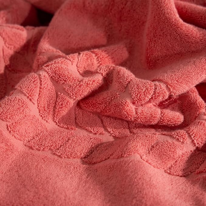 BAGNO MILANO Organic Turkish Cotton Bath Towels, Luxury Jacquard Collection - Image 5
