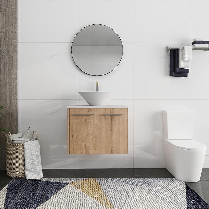 24 Inch Bathroom Vanity with Sink, Modern Wall Mount Floating Bathroom Vanity - Image 5