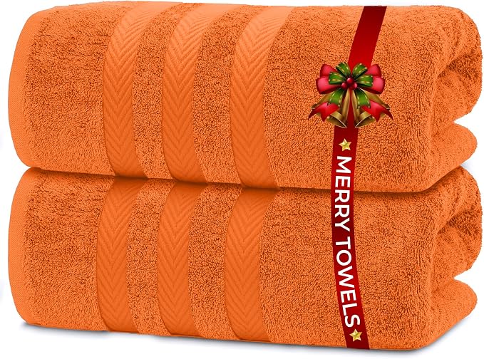 RIVERSIDE Pack of 2 Extra Large Bath Sheets 35 x 70 Inches by RIVERSIDE