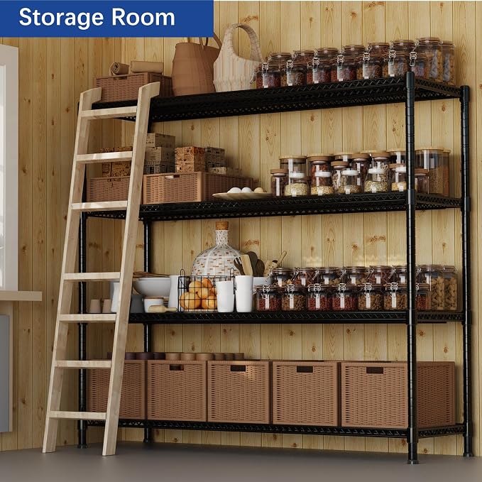 REGILLER 4-Wire Shelf Adjustable Heavy Duty Storage Shelves, Metal Organizer - Image 2