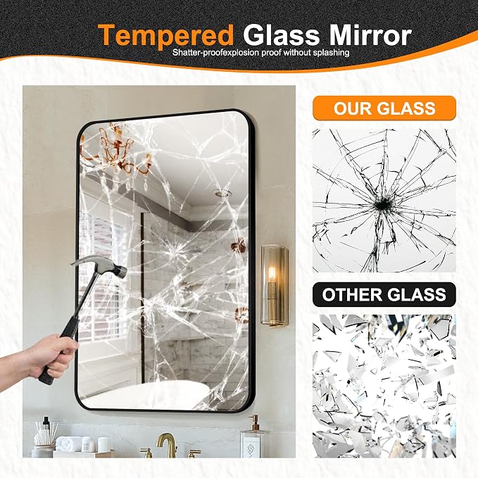 Delma Bathroom Mirror, High-Definition Vanity Mirror, Versatile Mirror - Image 6