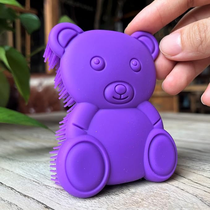Premium Sensory Brush for Kids or Autism, Soft Silicone Body Scrubber, 2 in 1 - Image 4