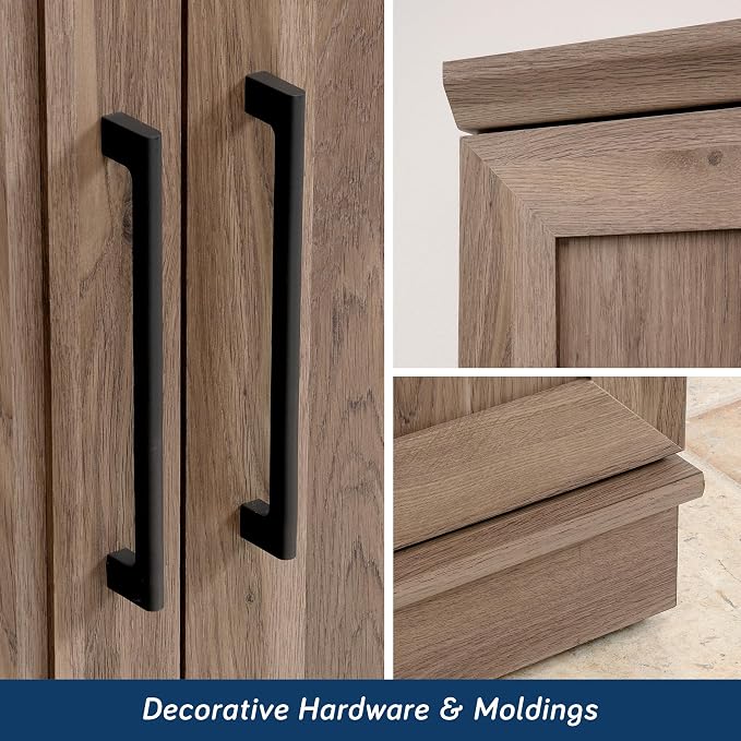 Sauder HomePlus Storage Cabinet/ pantry cabinets, Salt Oak finish - Image 10