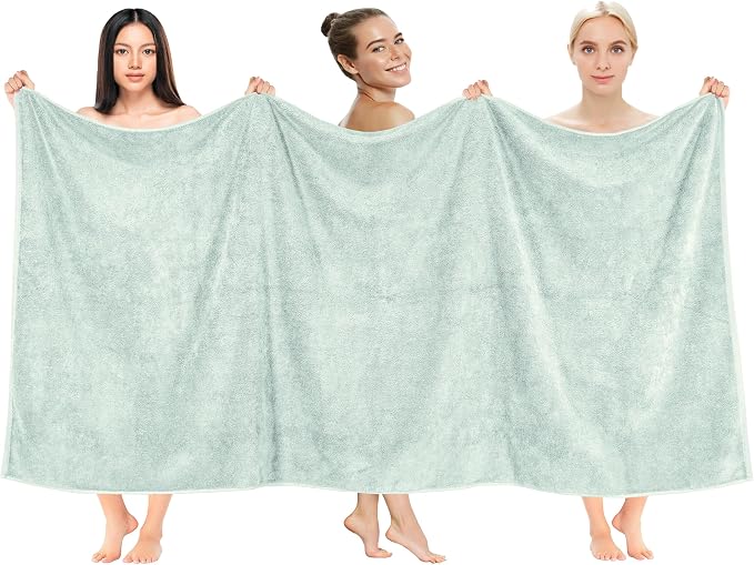 Cotton Paradise 100% Cotton 40x80 Oversized Bath Sheet, Extra Large Turkish by UNITEDHOMETEXTILE