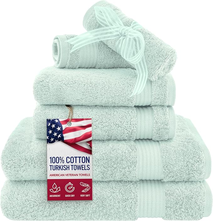 American Veteran Towel, 6 Piece Towel Set by American+Veteran+Towel