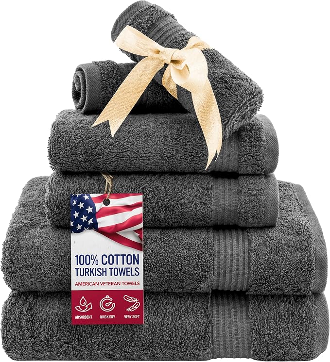 American Veteran Towel, 6 Piece Towel Set by American+Veteran+Towel