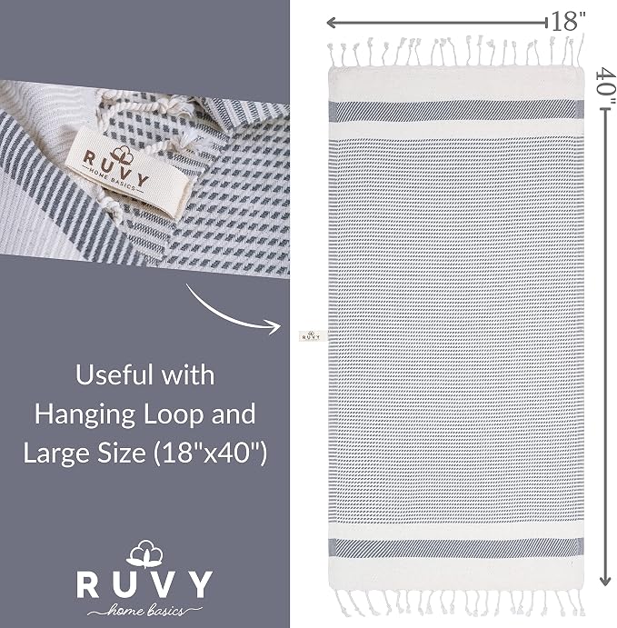 Ruvy Home Basics Turkish Hand Towels - Image 3