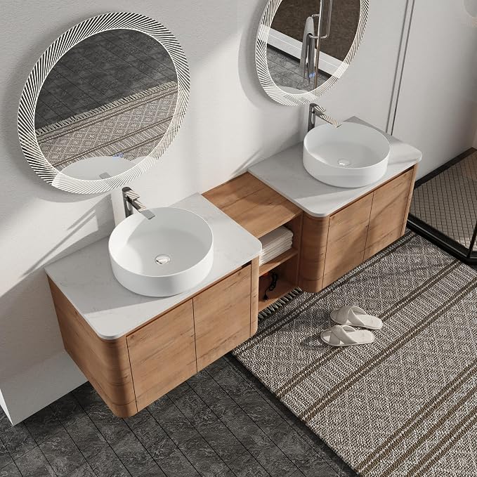 Malwee 72" Floating Bathroom Vanity by Malwee-SweetStar