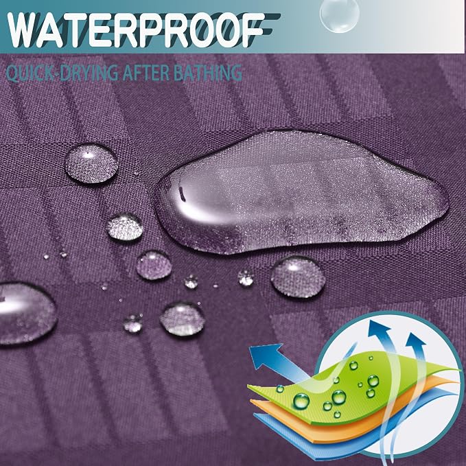 Extra Long No Hook Shower Curtain - Image 7