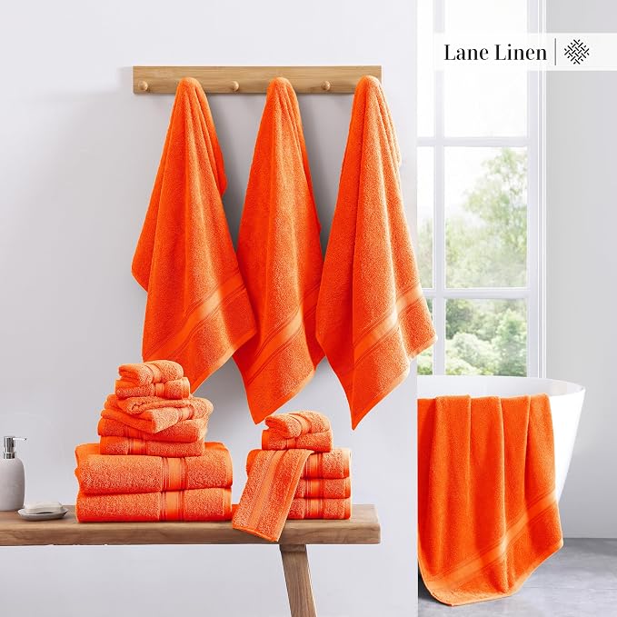 LANE LINEN Luxury Bath Towel Set of 18 – 100% Cotton, 6 Bath Towels, 6 Hand - Image 5
