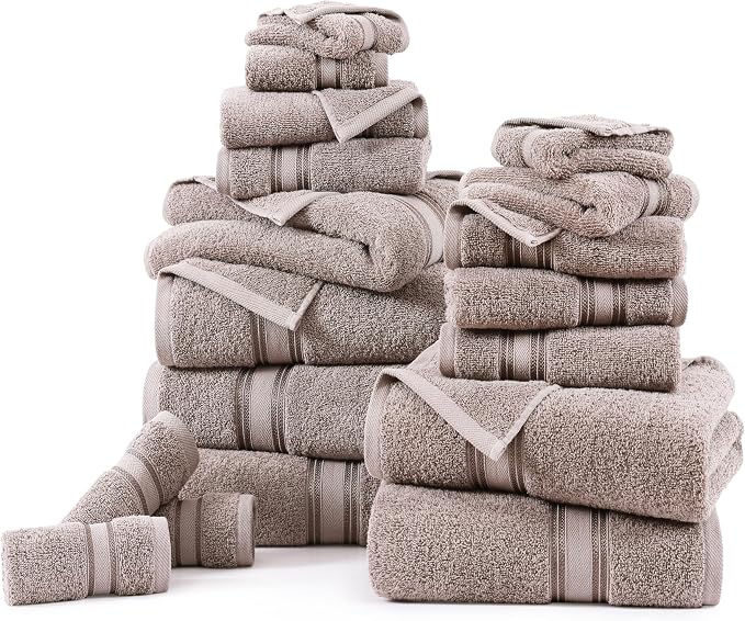 LANE LINEN Luxury 100% Cotton Towels Set 18 – Zero Twist, 6 Bath Towels - Image 2