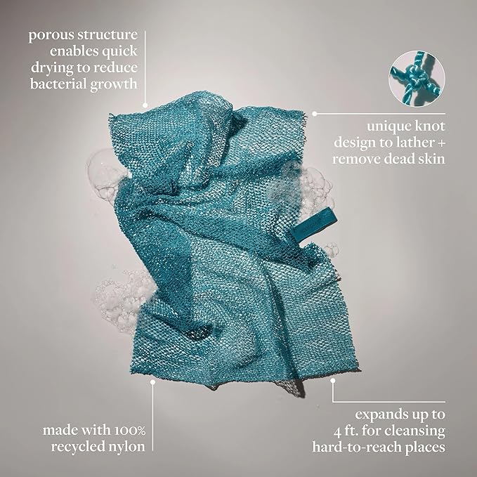 EcoTools Exfoliating Bath Net, Inspired by African Bath Net Sponge, Exfoliates - Image 3
