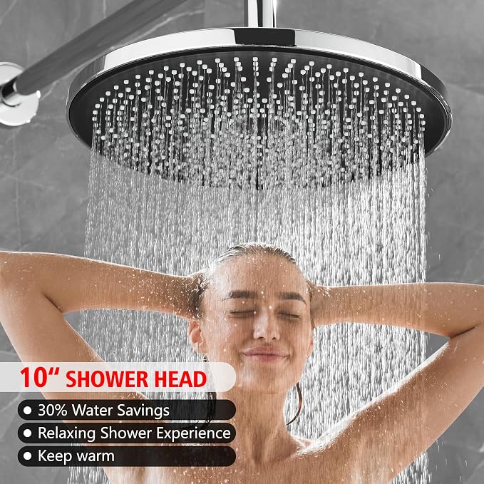 sumerain Shower System Concealed Shower Faucet Set, Rainfall Shower Faucet - Image 4