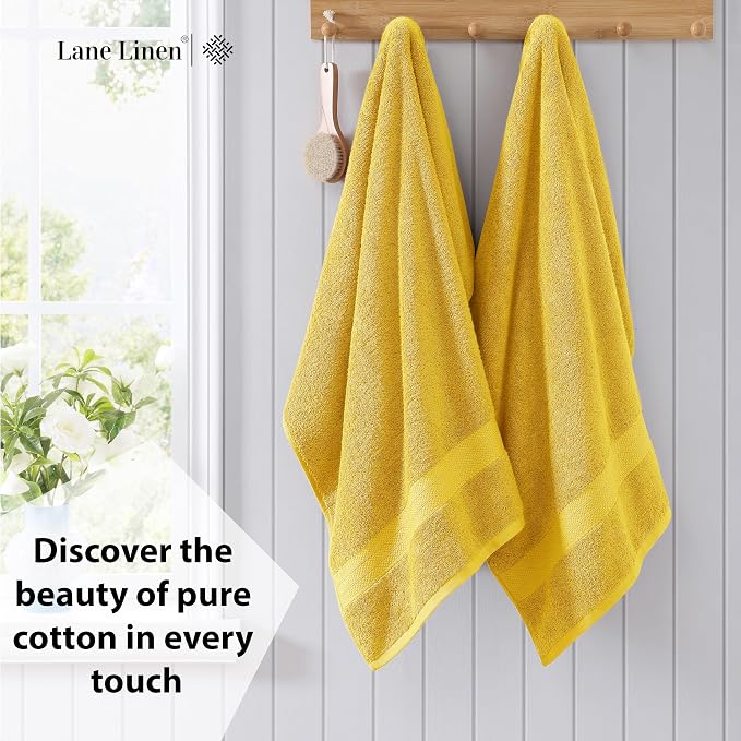 LANE LINEN 100% Luxury Cotton Bath Sheets 4 Pack - Image 3