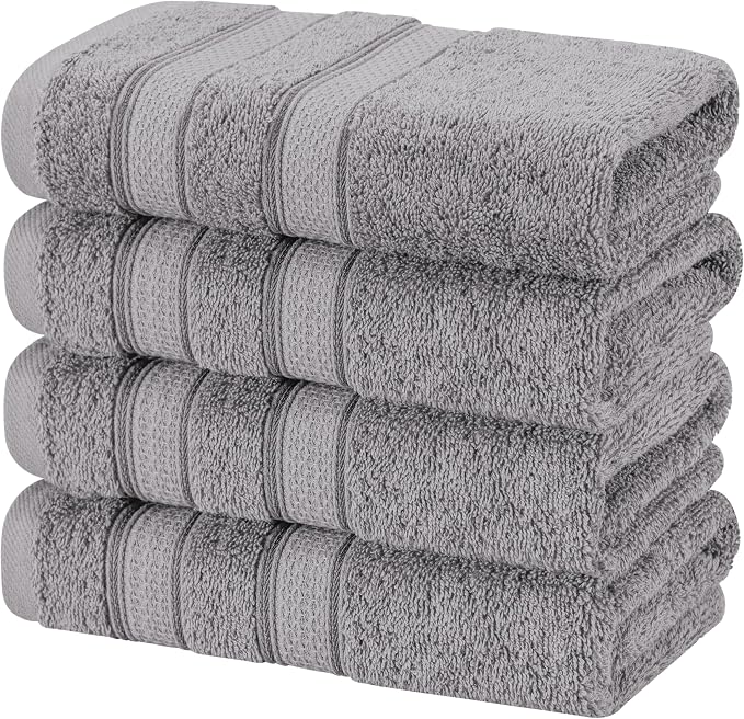 American Soft Linen Salem 100% Cotton Turkish 4 Piece Hand Towels - Image 5
