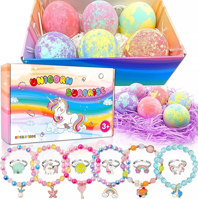 Unicorn Bath Bombs with Surprise Inside by MADO