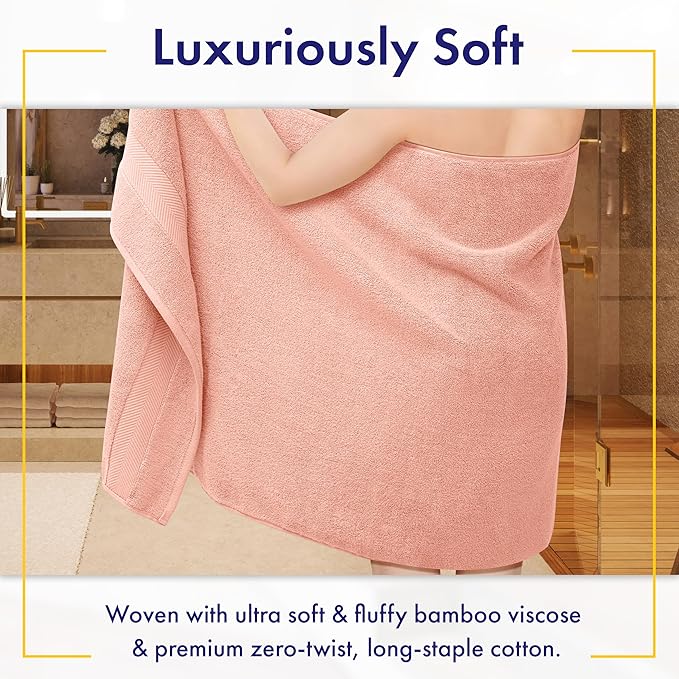 Ultra Soft & Plush Viscose from Bamboo Bath Towels - Image 2