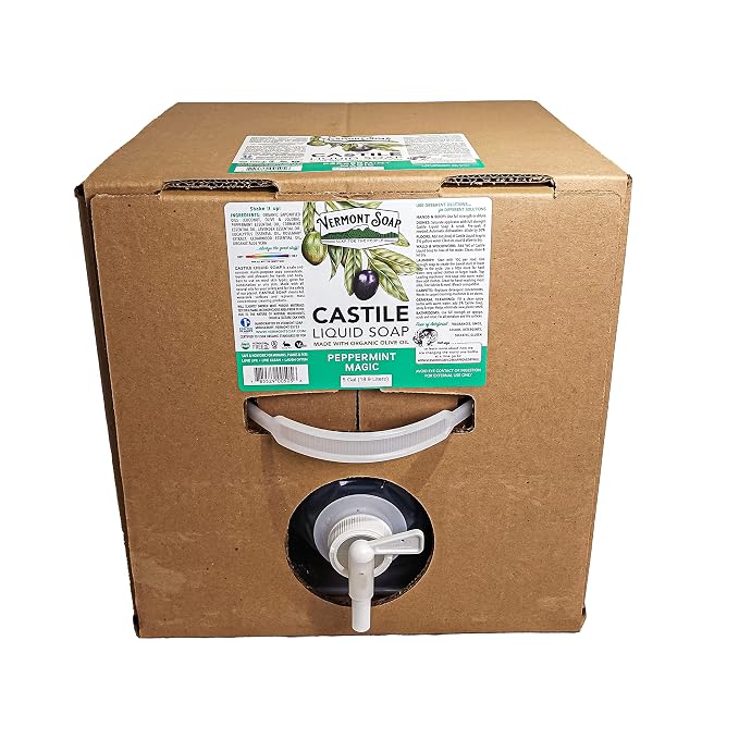 Vermont Castile Soap Peppermint, Gentle Liquid - Image 3